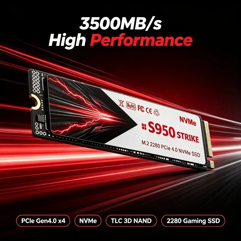 S950, originele PCIe 4.0 M.2 2 - M.2 Nvme 4Tb Pcie 4.0 Ssd recensie en prijs