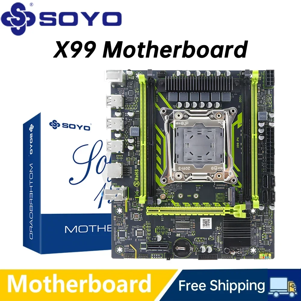 SOYO X99 Gaming Moederbord USB - X99 Dual Cpu Motherboard Combo recensie en prijs