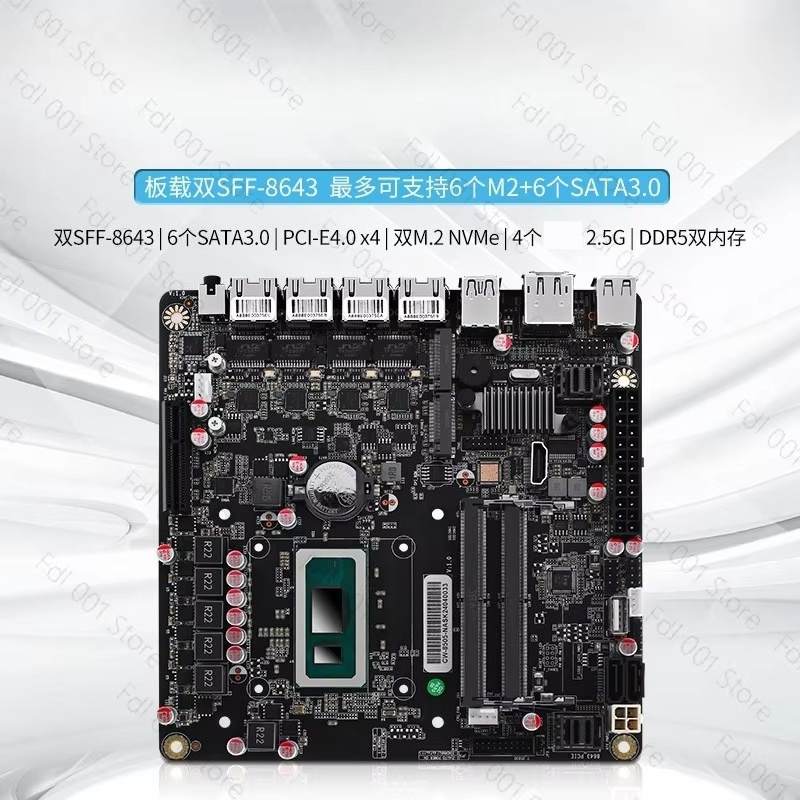 NAS-moederbord N5105 8505 N100 - Nas Motherboard N100 6 Sata recensie en prijs
