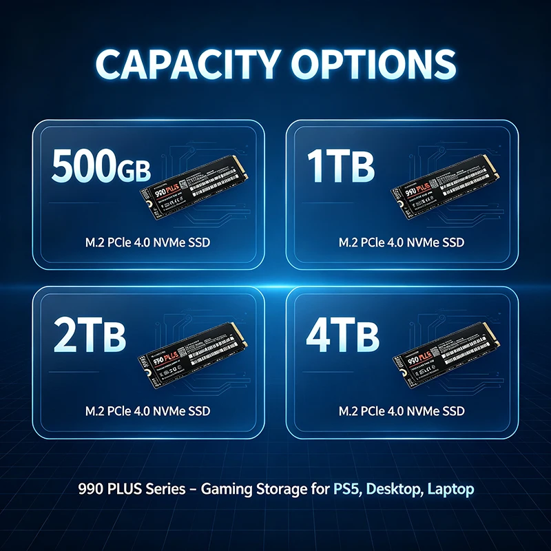 Originele 990 Plus M.2 NVMe PC - M.2 Nvme 4Tb Pcie 4.0 Ssd recensie en prijs